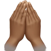 pray hands sticker