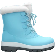 Light blue snow boots sticker