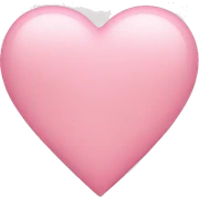 light pink heart  sticker