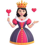 Queen of Hearts from Alice in Wonderland sticker