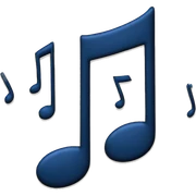 broken apart music note sticker