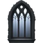 Black gothic window sticker
