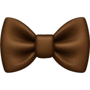 Bow tie in brown  sticker