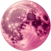 pink moon sticker