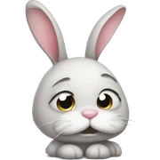 sad bunny sticker
