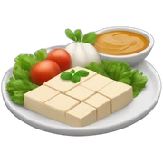 vegan tofu plate sticker