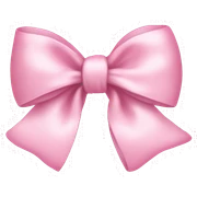 Baby pink bow sticker