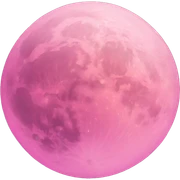 Pink moon sticker