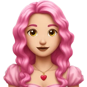 corazon rosa sticker