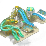 Water park sticker