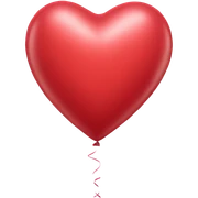 heart shaped balloon sticker