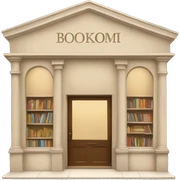 Light beige Bookshop sticker