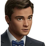 formal portrait of a boy sticker