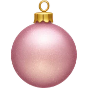 Glittery light pink ornament sticker