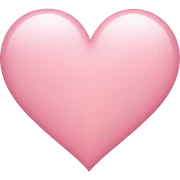Light pink heart  sticker