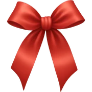 Red bow sticker