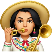 Mariachi Trumpet Player sticker