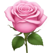pink rose sticker