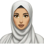Kim kardashian as a hijabi  sticker