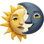Sun and moon  sticker