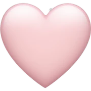 light pink heart  sticker