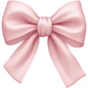 light pink bow sticker