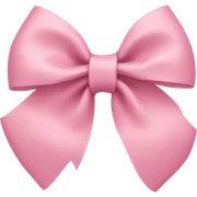 light pink bow on light pink bow sticker