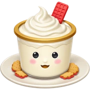Yogurt with biscuit  sticker