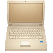Laptop beige  sticker