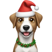 Christmas dog  sticker