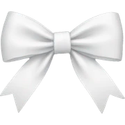White bow sticker