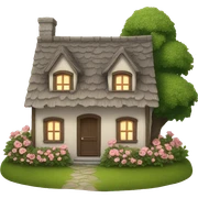 romantic cottage sticker
