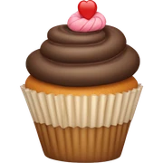 Cupcake with ribbon on top sticker