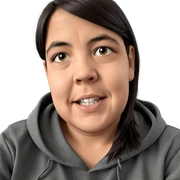 smiling boy in hoodie sticker