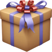 Christmas present sticker