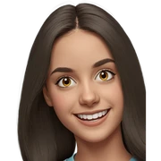 smiling portrait of a girl sticker