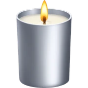 Silver Dior candle sticker