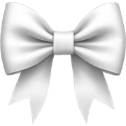 white bow sticker