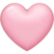 light pink heart sticker