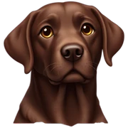 Labrador chocolat  sticker