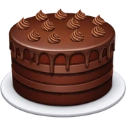 Chocolate cake sticker