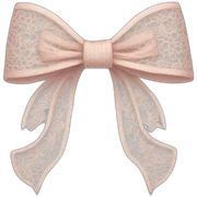 Lace bow sticker