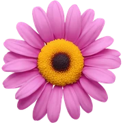 Pink daisy sticker