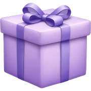 pastel purple christmas present  sticker
