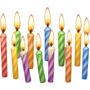 Birthday candles sticker