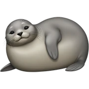 Sleepy seal sticker
