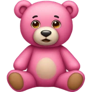 Pink teddy bear sticker