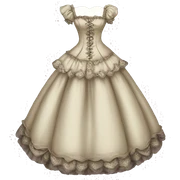 Victorian dress gown sticker