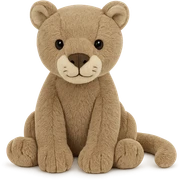 cute mountain lion jellycat stuffed plushie sticker