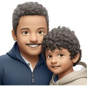 smiling boys with mustaches sticker